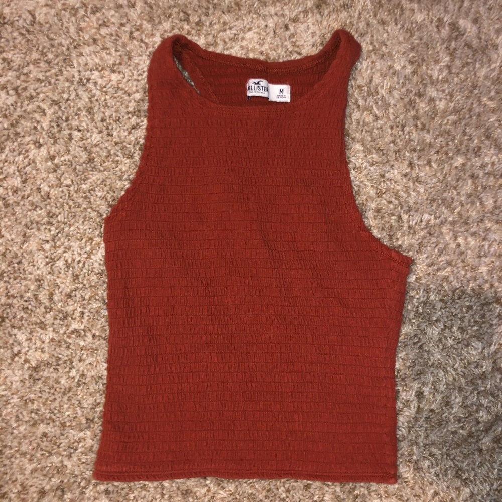 hollister cropped shirt